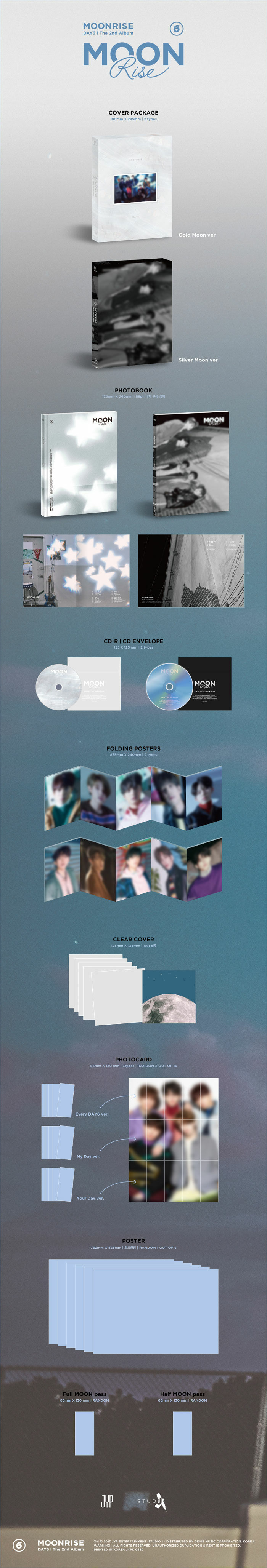 jp.ktown4u.com : DAY6 - アルバム Vol.2 [MOONRISE] (ランダム